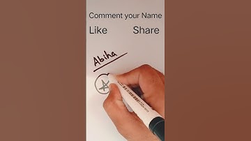 Abiha Name Signature| Stylish Signature Design for Abiha #shorts #shortsvideo #signaturesingings