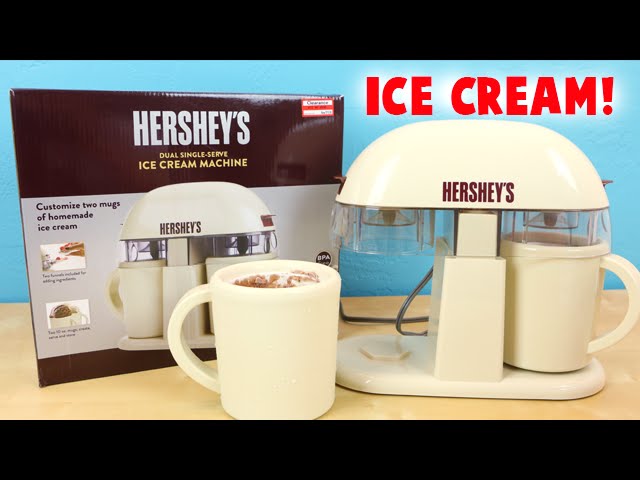 Hershey's Ice Cream Machine Dual Single Serve - Make Chocolate Ice Cream! 