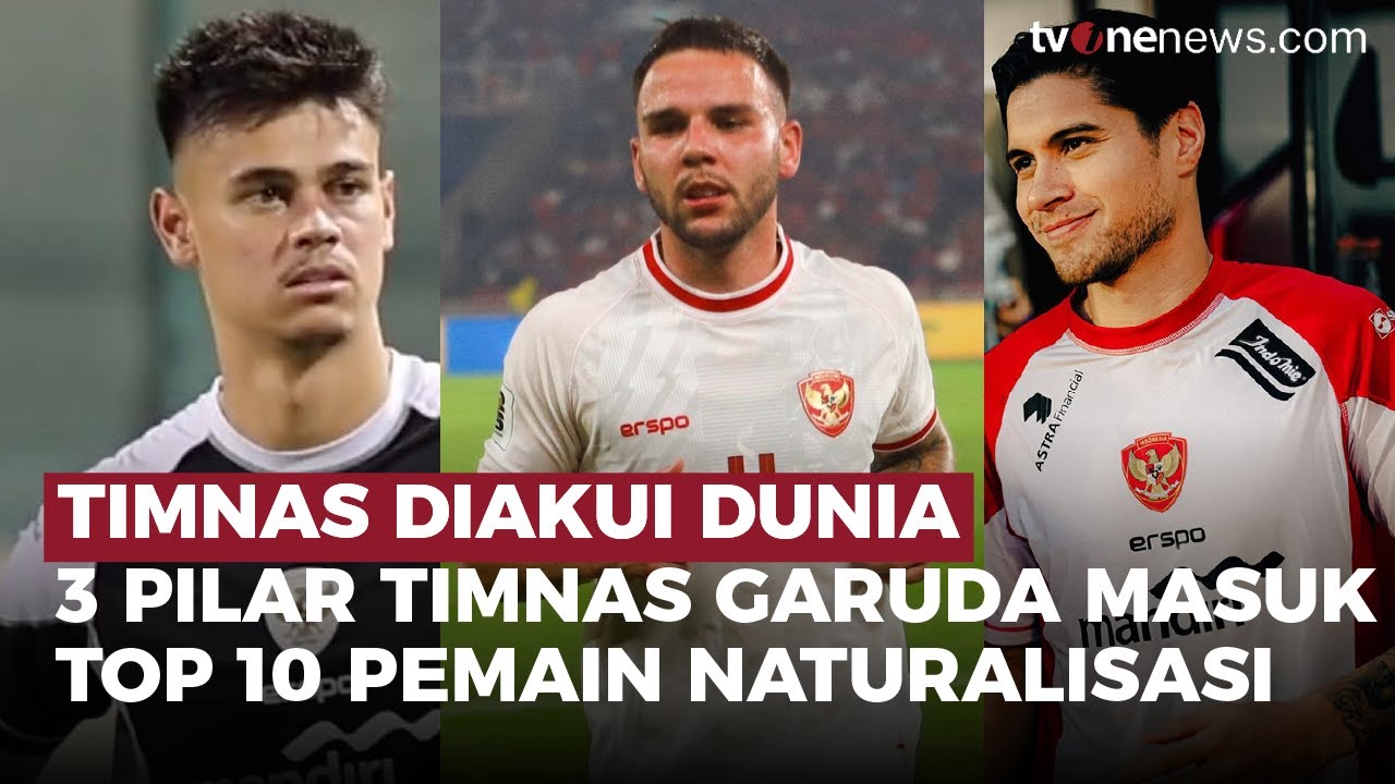⁣Bikin Bangga! 3 Pemain Timnas Indonesia Masuk Daftar Top Pemain Naturalisasi 2024 | OneNews Update
