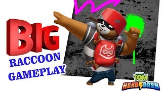 Talking Tom Hero Dash Beat 20 Big Raccoons Gameplay