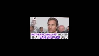 Matthew McConaughey Finds Out About Sam Shepard's Death During Red Carpet Interview