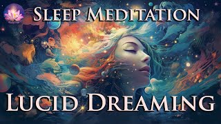 Lucid Dream Guided Meditation Sleep Hypnosis 3 Hr Version With Subliminal (432 Hz, Binaural Beats)