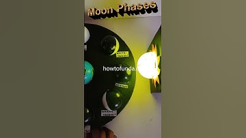 moon phases working model with lights - shorts - howtofunda