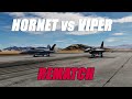 F/A-18C Hornet vs F-16C Viper Rematch!  Real Fighter Pilots Play DCS