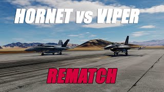 F/A18C Hornet vs F16C Viper Rematch!  Real Fighter Pilots Play DCS