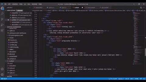 membuat web sederhana dengan visual studio code- UTS pemrograman web 1