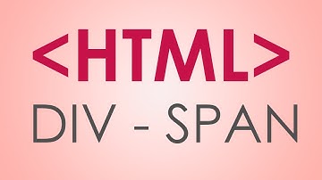 Uso del DIV y SPAN en HTML
