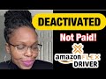 AMAZON FLEX DEACTIVATION | Terminated and Not Paid!