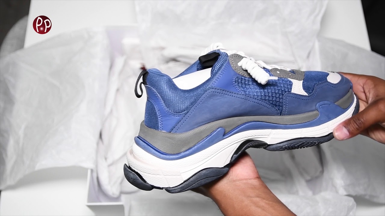 BALENCIAGA Triple S Cool Blue Grey 