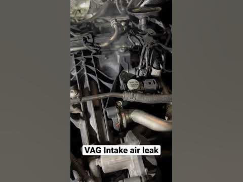 VAG intake air leak - YouTube