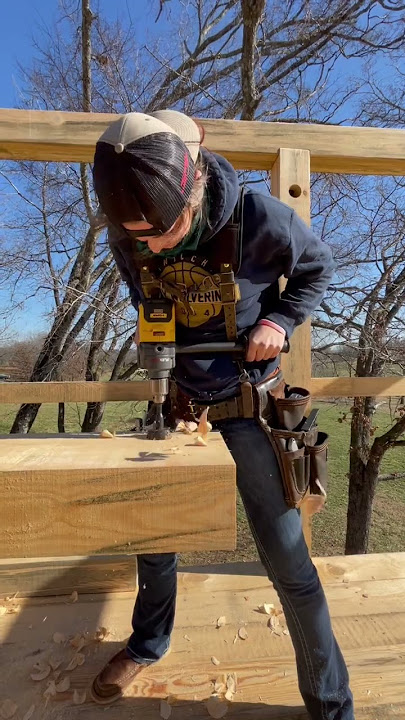 It Was a Good Day! Wood Working #girl #woodworking #country #girlpower #carpenter #shorts #short