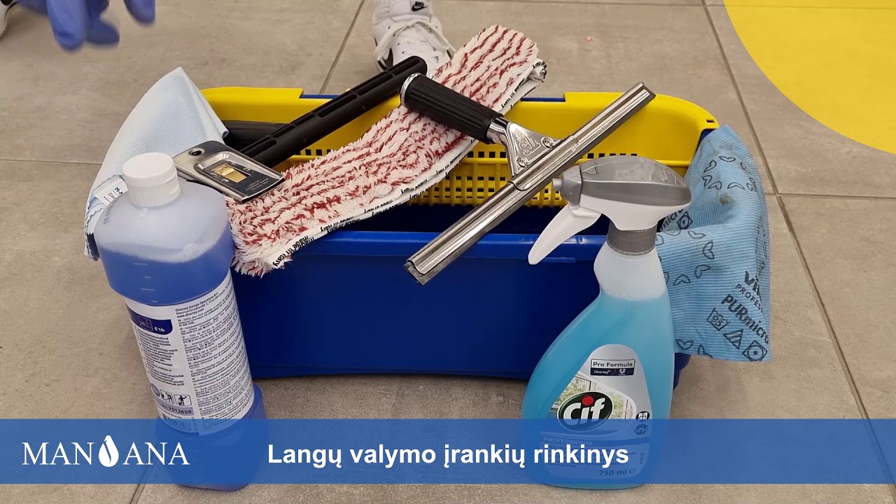 MANJANA Efektyvus langų valymas.