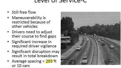 Highway capacity and LOS