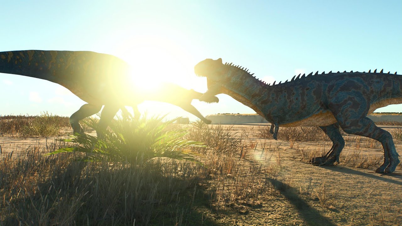 Jurassic World Evolution 3 Majungasaurus Maxed in combat