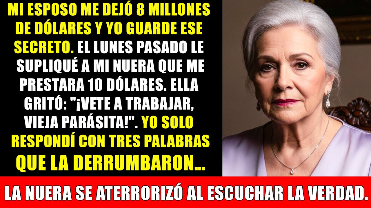 Mi esposo me dejó 8 millones de dólares en herencia y lo guardé en secreto. Gracias a dios...