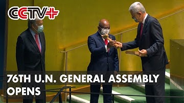 76th U.N. General Assembly Opens, Maldivian Diplomat Presents As New President