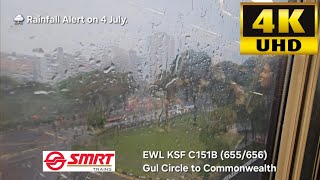⛈️ SMRT EWL Kawasaki Heavy Industries & CSR Qingdao Sifang C151B (655/656) Gul Circle - Commonwealth