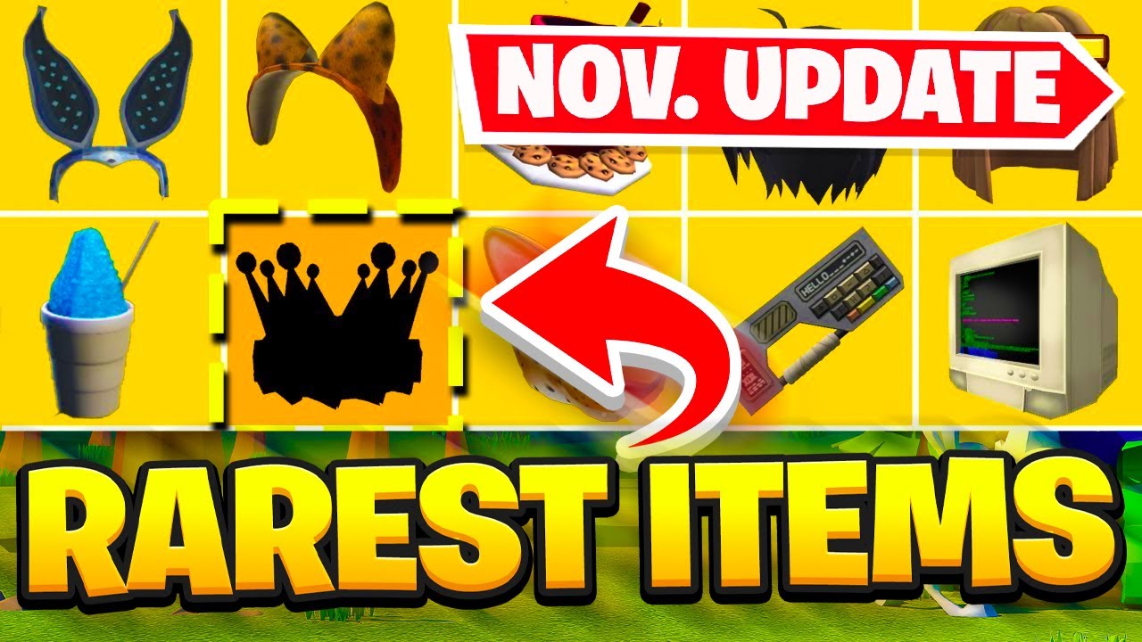 Top 10! Of The RAREST Items For Roblox (November Update!) - YouTube