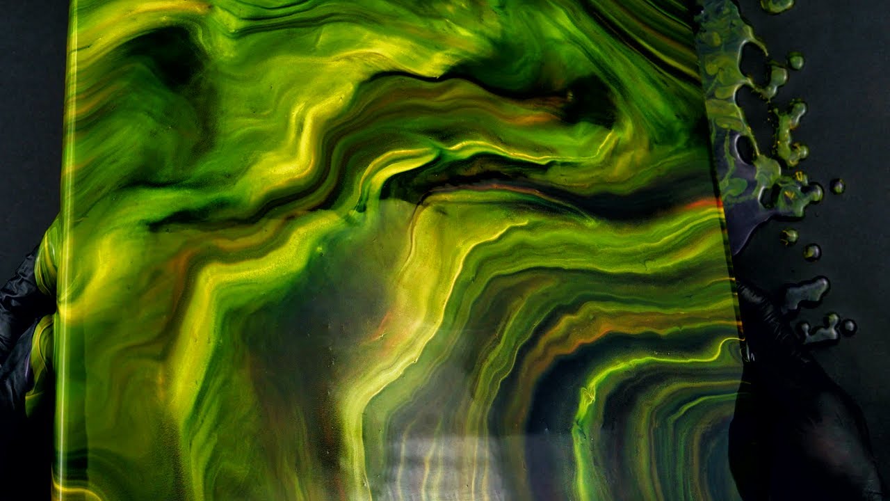 Gorgeous Acrylic Pouring | Straight pour Technique | 4K - YouTube