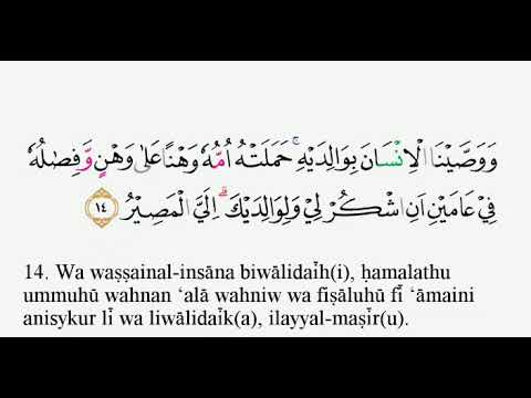 Tajwid Surat Luqman Ayat 13 14 Youtube