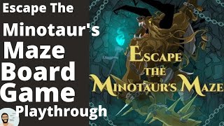Escape The Minotaur's Maze Board Game Playthrough & Review