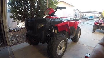 Polaris Sportsman 500 gets new front cv boots