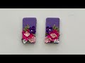 #39 How to make polymer clay flower earrings beginners guide | handmade earrings with polymer clay