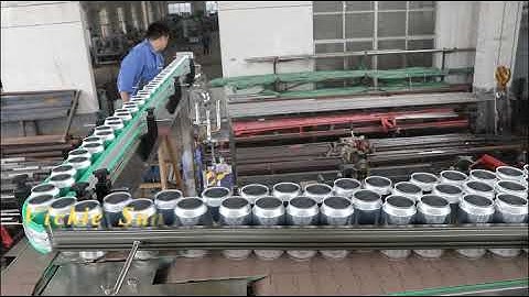 Automatic empty can de-palletizer