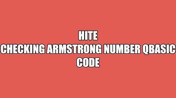 Checking Armstrong Number QBASIC Code| SEE Exam| Nepali
