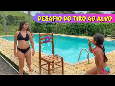 DESAFIO DA PISCINA | Desafio do tiro ao alvo na piscina