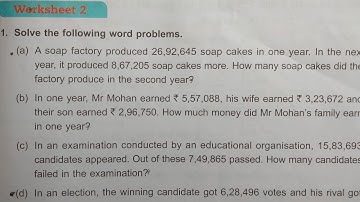 math class 5 chapter 2 worksheet 2 dav public school // math class 5 unit 2 worksheet 2 dav public
