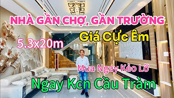 Bán Nhà gần chợ Trung Thành, gần trường, gần dường lớn Đinh Đức Thiện, giá rẻ bèo, DT 5.3x20m