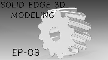 Model a Helical Gear in Solid Edge | Solid Edge 3D Modeling | EP.03