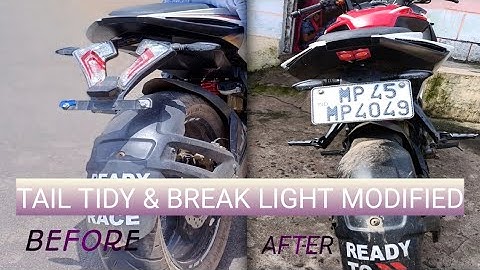 Tail tidy & tail light modified rs 200 #rs200modified #bike_modified#stylishd2s#deepakdamor#d2sbiker