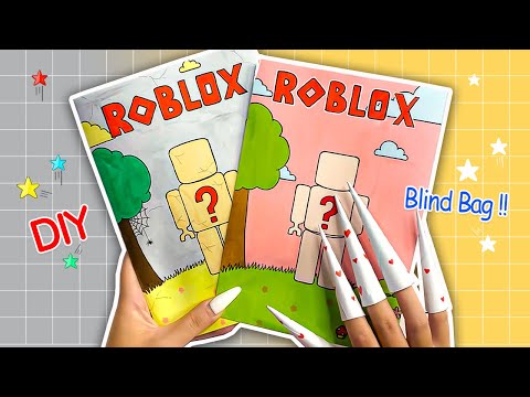 paper diy roblox outfit blind bag, tutorial, asmr