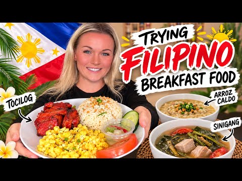 Trying Filipino Breakfast Food