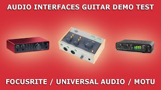 AUDIO INTEFACES COMPARISON  | FOCUSRITE 2i2 / UNIVERSAL AUDIO VOLT / MOTU M4 by Stamatis Stabos 2,836 views 6 months ago 13 minutes, 47 seconds