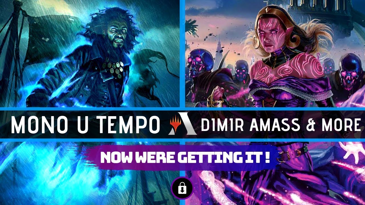 NOW Were Getting It! - Mono U Tempo VS Dimir Amass & More - MTG Arena Gameplay - M20