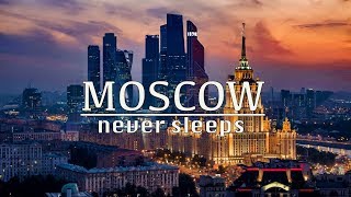 MOSCOW AT NIGHT. Amazing Winter 2020. Moscow never sleeps RUSSIA 4K