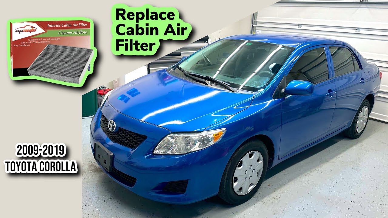 How To Replace Cabin Air Filter Toyota Corolla 2009-2013 - YouTube