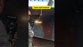 Professional laser rust remover for ships & steel.