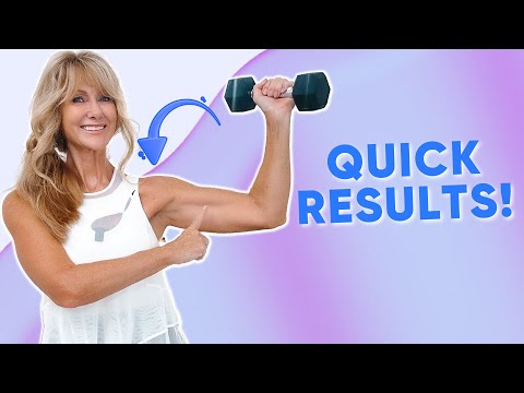 10 Minute Toned Arms Workout No Equipment (FLABBY ARM EXERCISES) 