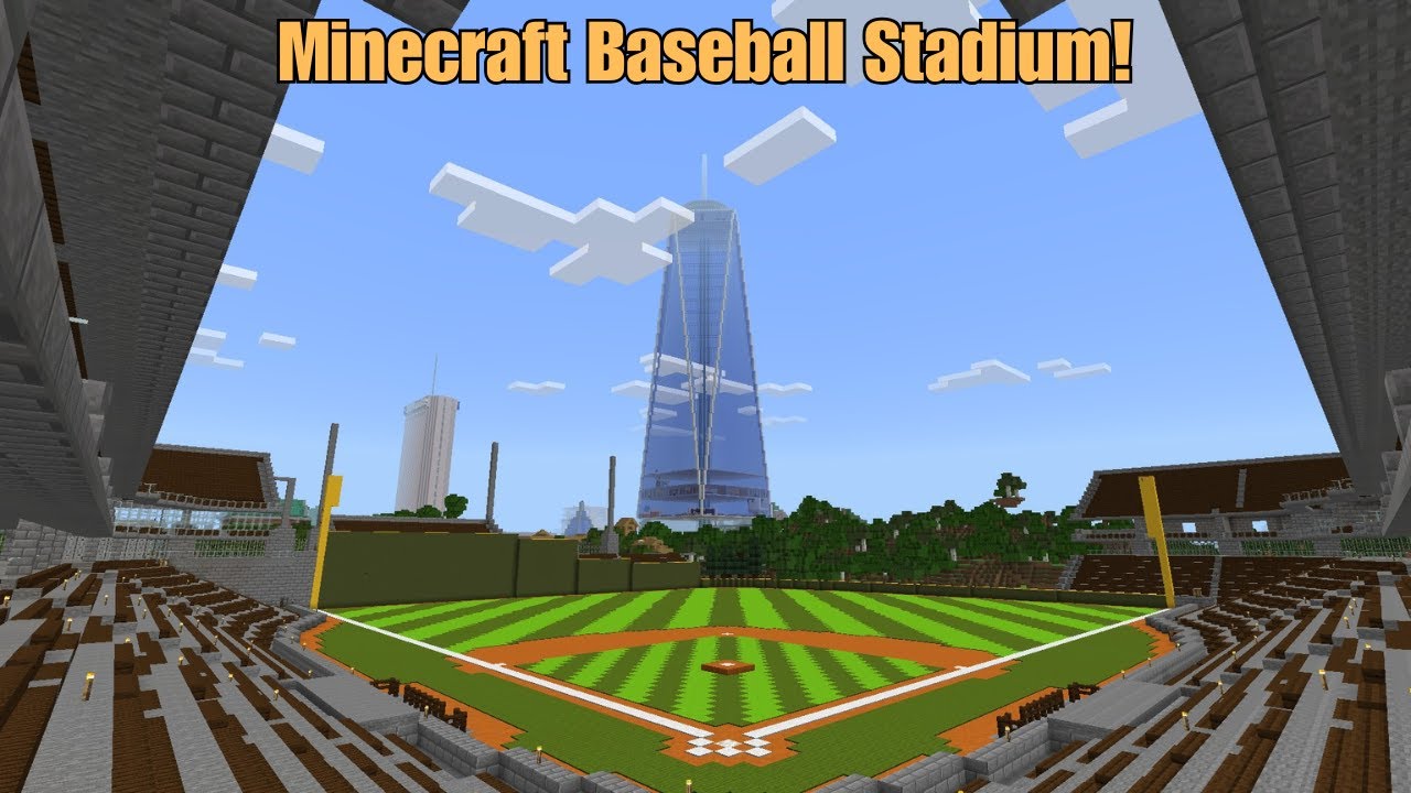 Building a Baseball Stadium in Minecraft Survival | Pt. 1 - YouTube