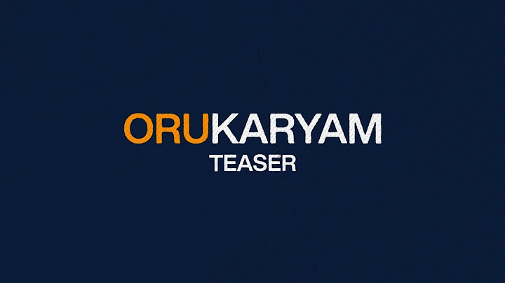 Oru Karyam | Teaser | Mathew T John