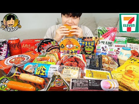 ASMR MUKBANG Convenience Store Store FIRE Noodle HOT DOG GIMBAP Tteokbokki EATING SOUND