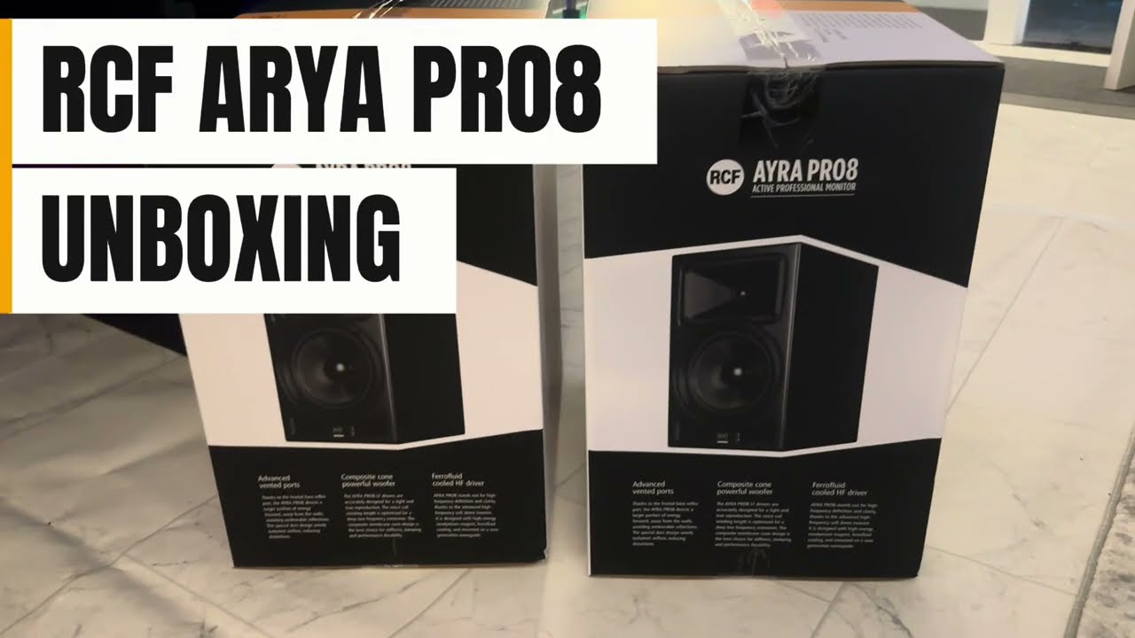 RCF AYRA PRO8- PRO10 SUB UNBOXING