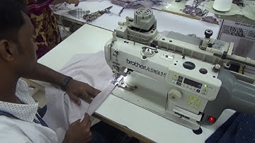 How to Button Placket Rolling  for shirt in Garments Factory