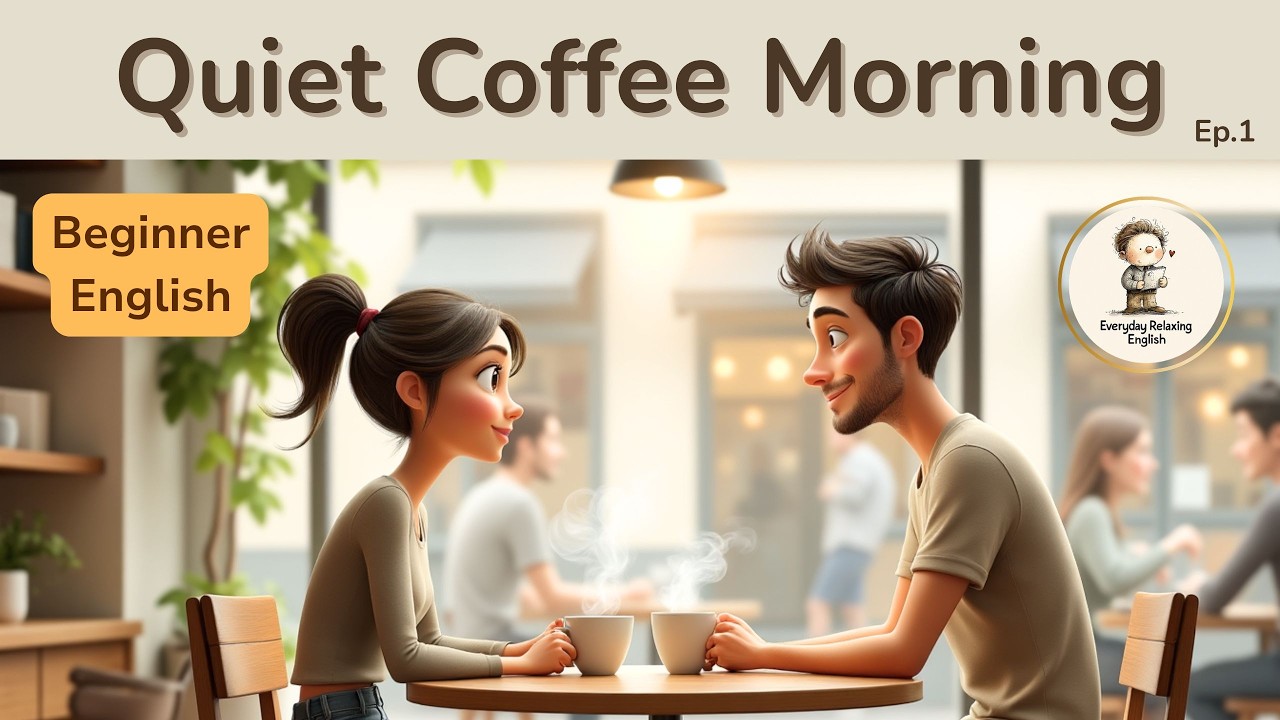 A Quiet Morning at the Coffee Shop ☕ | Relaxing English Listening for Beginners
