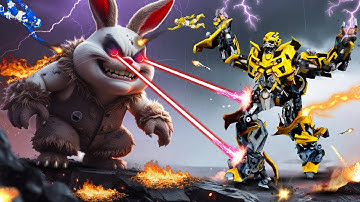 Labubu Doll vs RC JCB & Tractor Robot | Labubu Doll Cartoon Fight | Remote Wala Cartoon|Hindi Kahani