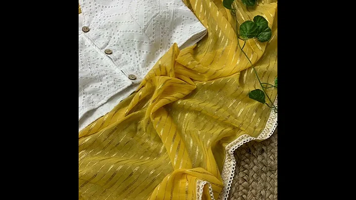 Pure soft georgette silk fabric with foil work in all over saree nd lace border||nyla fancy women